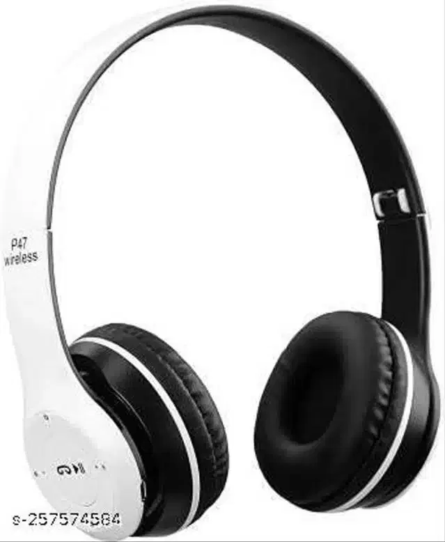 Wireless Bluetooth Headphones, White