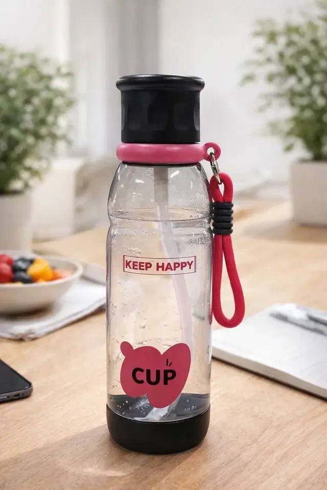 Keep Happy Sipper water bottle 750 ML Black