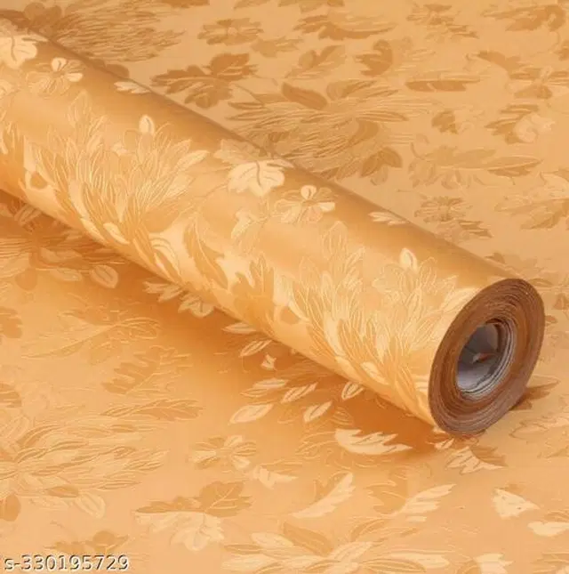 Bliss Vinyl Wallpaper for Home, Orange, 45x250 cm