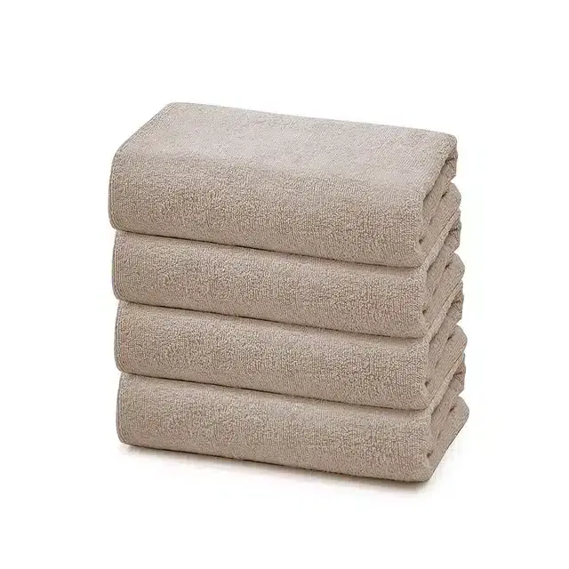 Cotton Hand Towel, Pack of 4, White, L