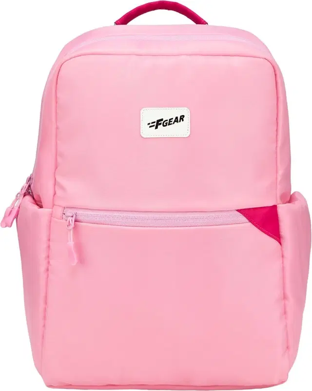 F Gear Small 12 L Laptop Backpack Cannes 12 L Laptop Backpack|Premium Soft Touch|3 Spacious Compartments, 2 Pocket (Pink)