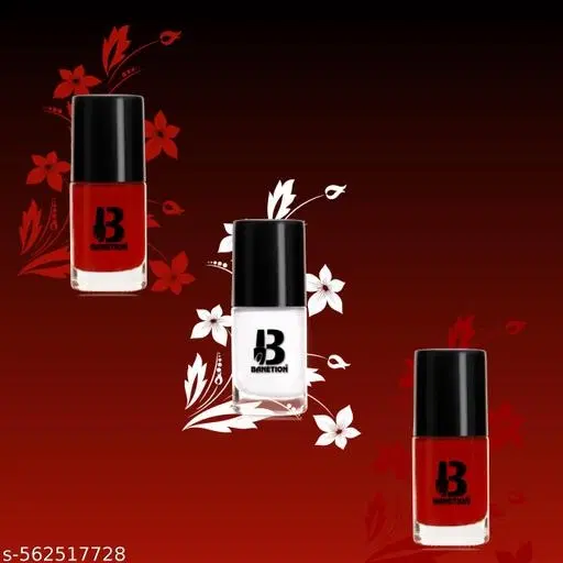 Banetion Matte Nail Polish, Multicolor, Pack of 3