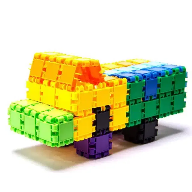 Plastic Educational Creative 50 Pcs Building Blocks Toy Set for Kids, Multicolor