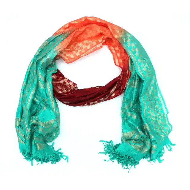 Polka Dot Scarves for Women (Multicolor, 2.15 m)