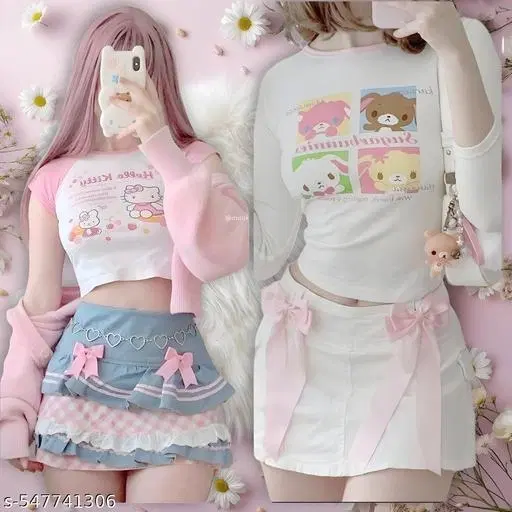 Cotton Blend Top for Women, White, Pack of 2 (XS)