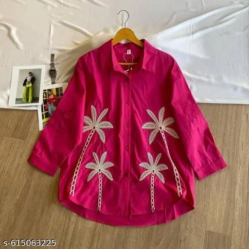 Shirts for Women (Pink, XL)
