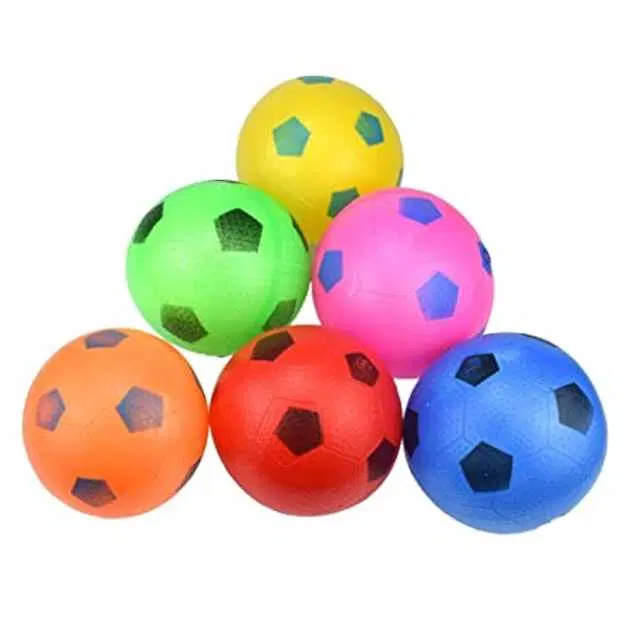 Pinak Kids Football Soccer Educational Toy Ball, Pack Of 6, Multicolour, PS-143