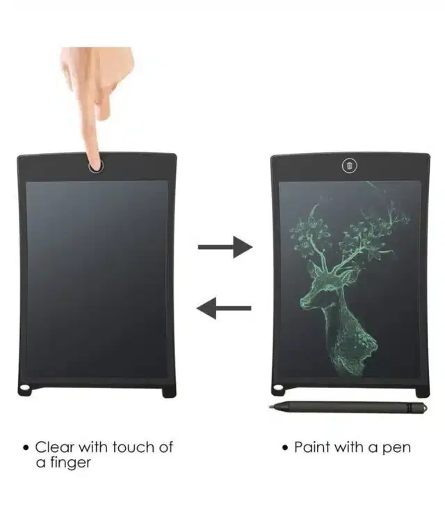 LCD Writing Tablet, Black