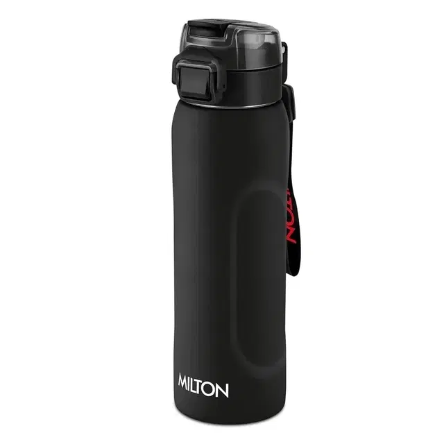 Milton Twiniq 900 Thermosteel Water Bottle 900 ml, Black