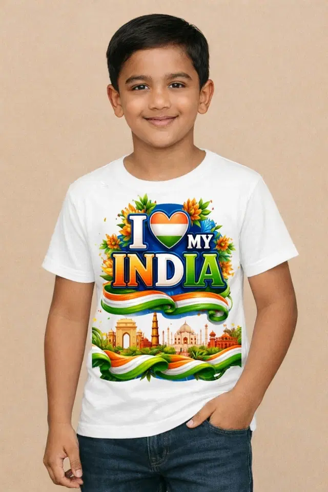 Polyester Printed T-Shirt for Kids