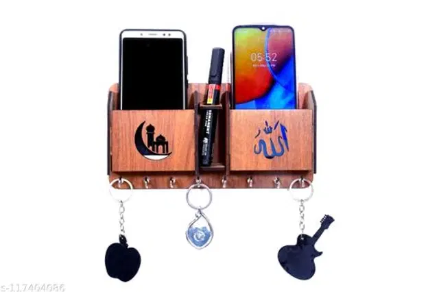 Wooden Key Holder, Brown