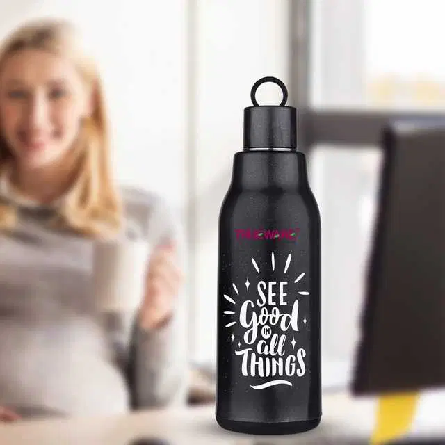 Trueware Atom 800 Water Bottle, Black, 680 ml, A-189