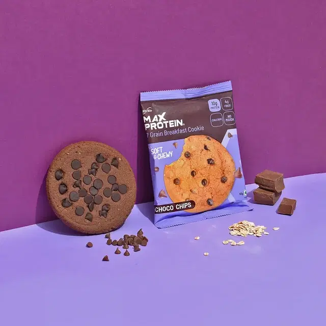 Ritebite Max Protein Choco Chips 10 g Protein Cookies 55 g