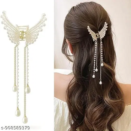 Elegant Hair Pins for Women (Pearl Gold, 1 Pc)