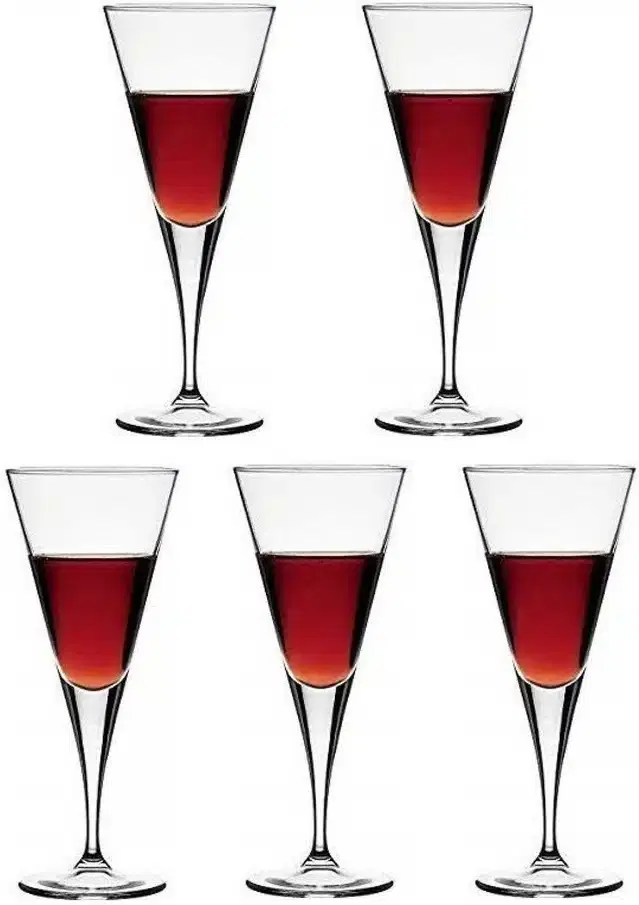 Liquor cum Cocktail Glasses, Transparent, 150 ml, Pack of 5