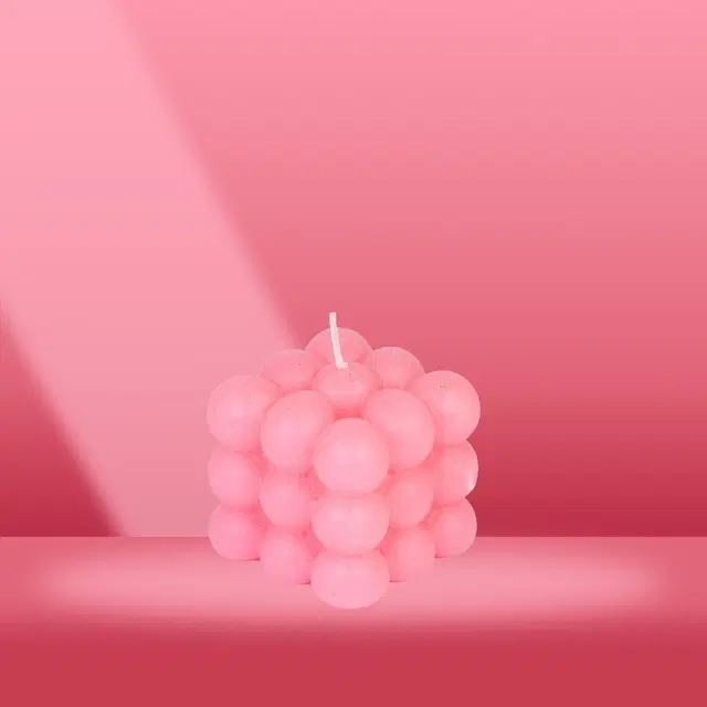 Handmade Bubble Candle, Multicolor, Pack of 1