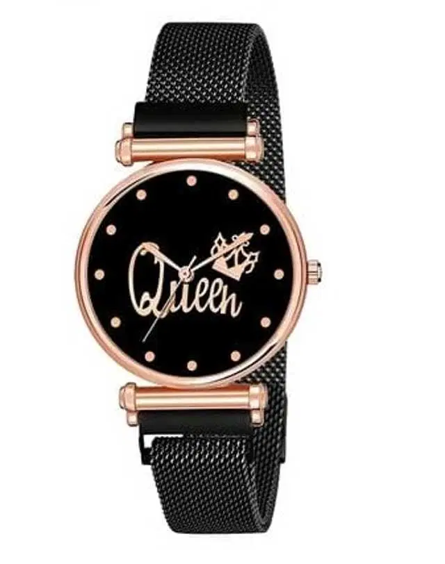 Analog Watch For Womens (Black) (WS-203)
