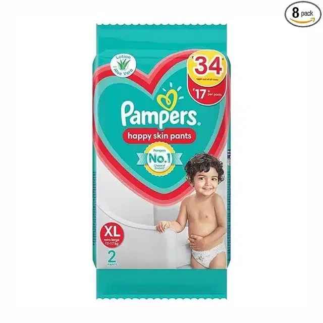 Pampers Diaper Large 2S (Pack Of 8)