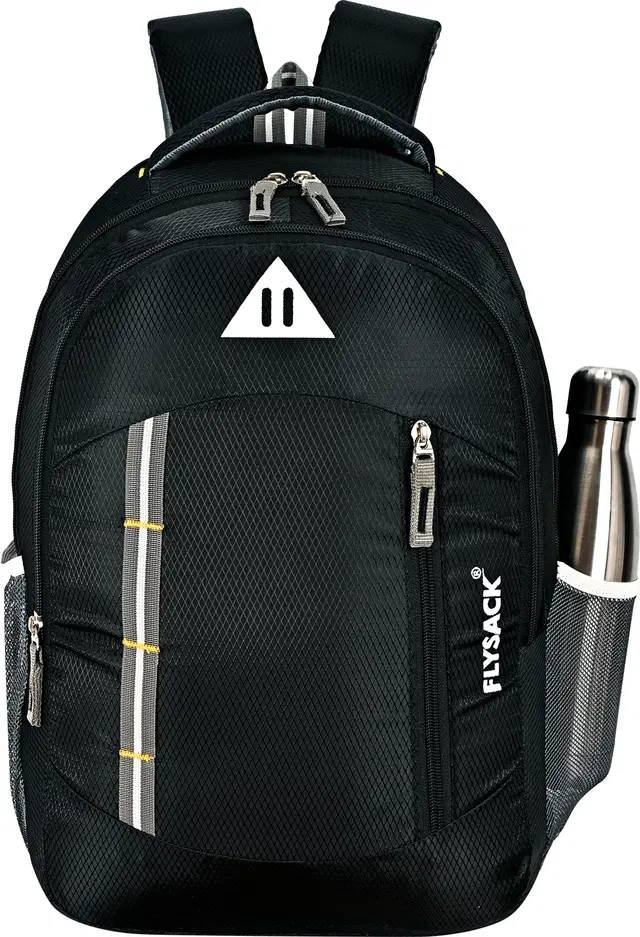 PU Backpack for Men & Women, Black, 40 L