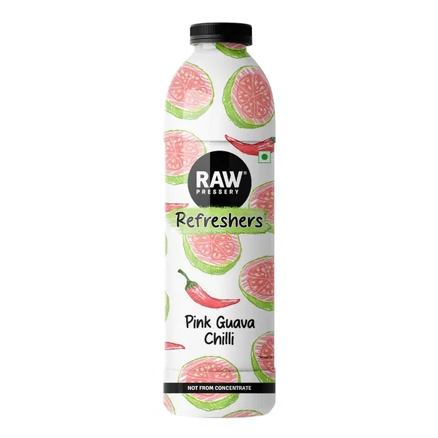 Raw Pressery Pink Guava Chilli Refreshers Fruit Beverage 750 ml