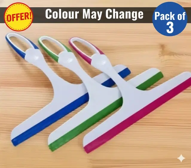 Plastic Hand Wiper for Surface Clean, Blue, Pack of 3