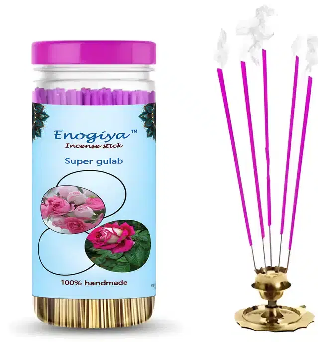 Enogiya Pure Super Choice Super Gulab Flavour Incense Sticks, 400 g