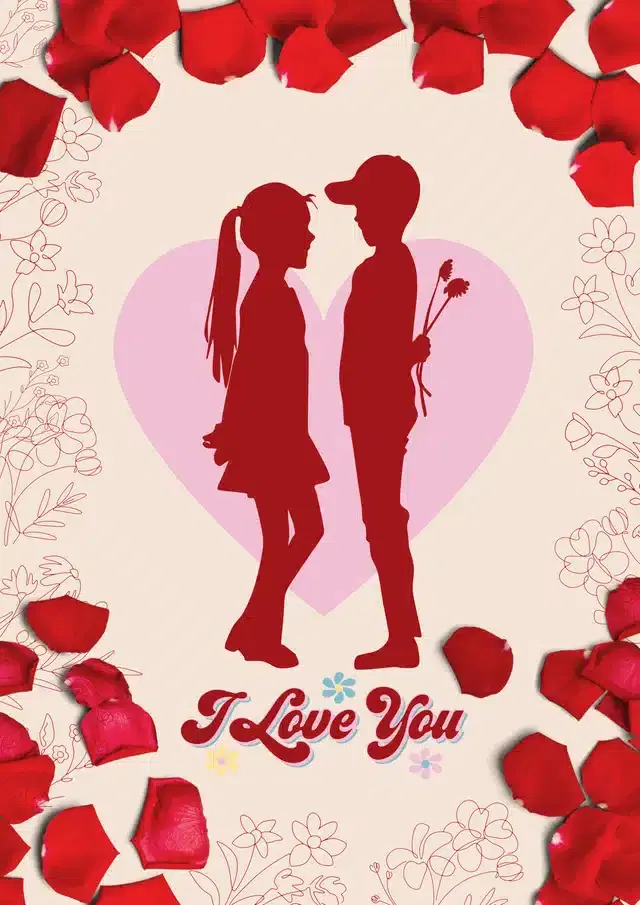 Valentine Day Greetings with Envelope, Multicolor