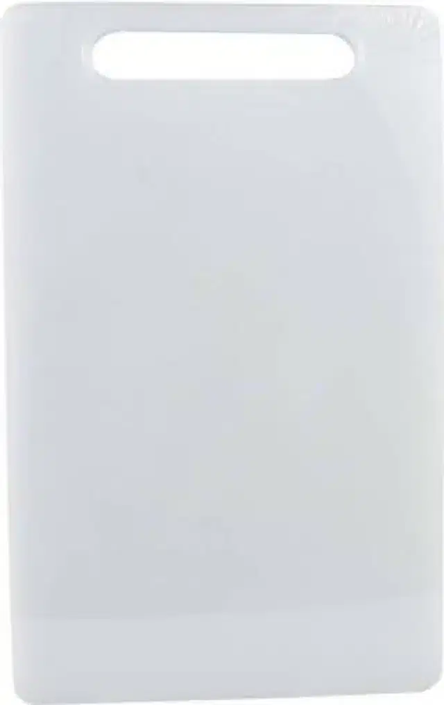Plastic Vegetable Cutting Board, White, 20x15 cm