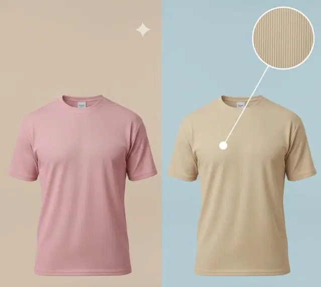 Polyester Round Neck T-shirt for Men, Multicolour, Pack of 2 (M)