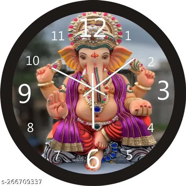 Plastic Wall Clock, Multicolor