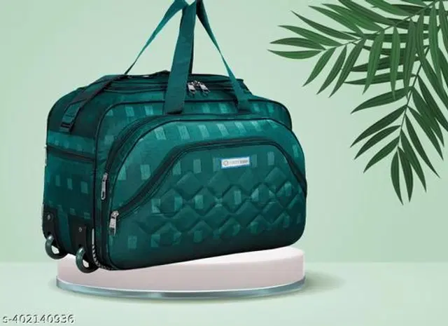 Polyester Duffel Bags, Green
