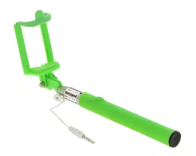 ABS Selfie Stick with Aux Cable, Assorted