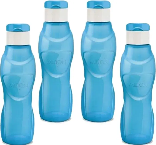 Milton Plastic Water Bottles, Pack of 4, Multicolor, 1000 ml