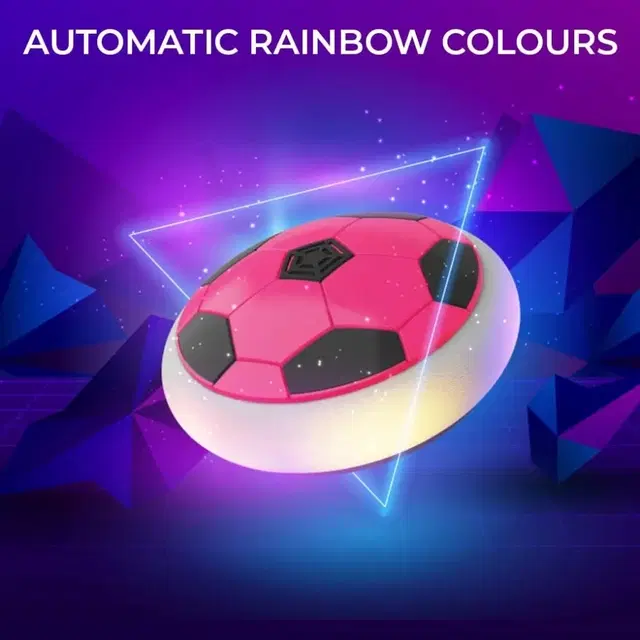 Rechargeable Battery Powered Hover Football Indoor Floating, Air Football Smart |Fun Toy Best Gift for Kids Boys and Girls, Multicolor, Pack of 1