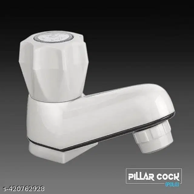 Plastic Pillar Neck Tap, White