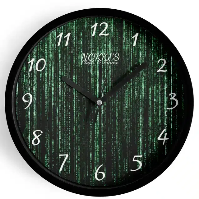 Plastic Printed Wall Clock, Multicolor, 7 Inches
