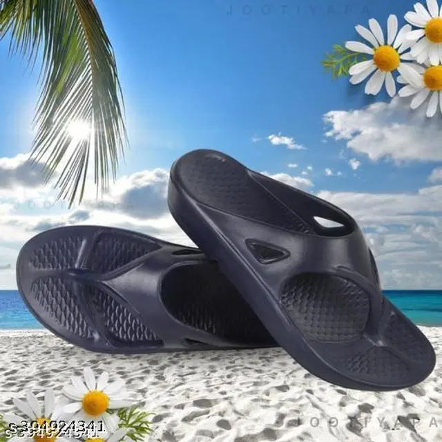 Flipflops for Women (Navy Blue, 5)