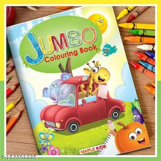 Jumbo Colouring Book for Kids, Multicolor