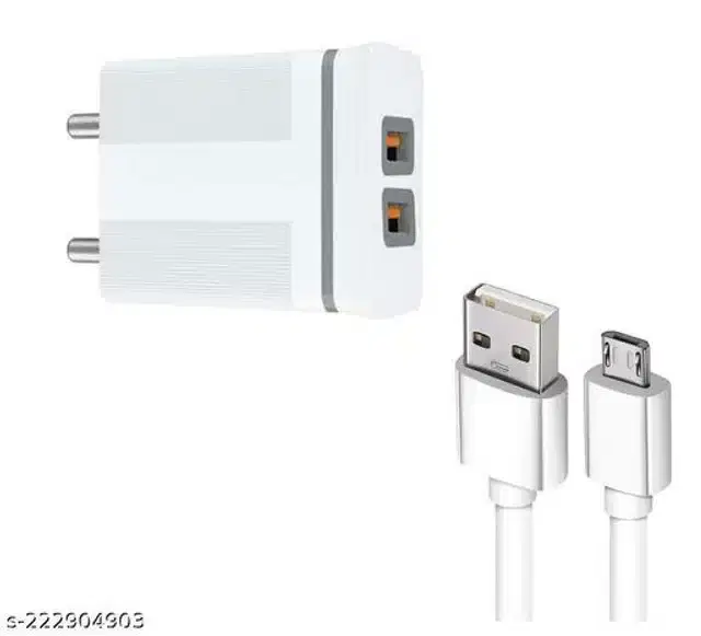Type B USB Charger, White