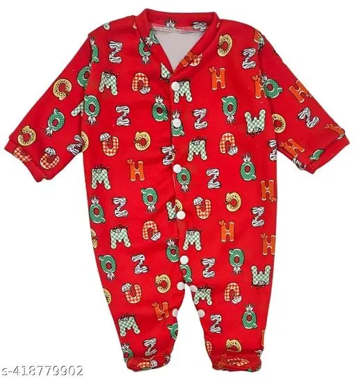 Cotton Rompers for Kids (Multicolor, 6-9 Months)