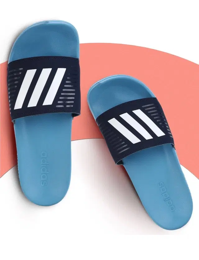 Sliders for Men (Aqua Blue, 8)