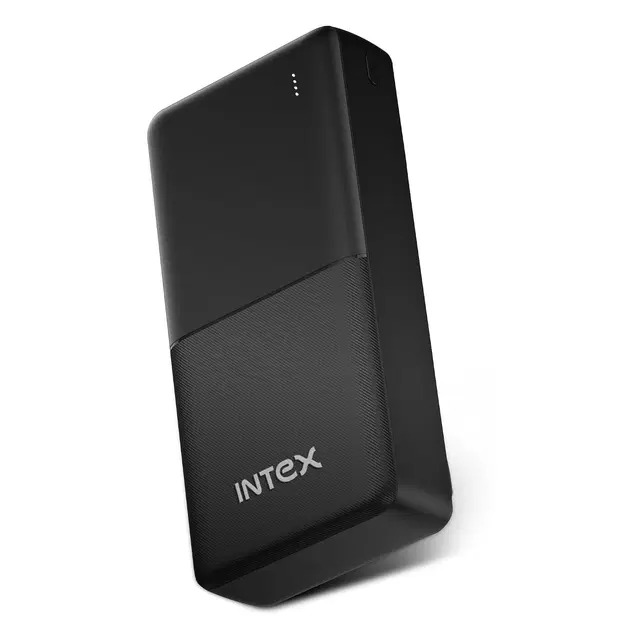 Intex Strong Neo Qcpd 20000mAh Power Bank With 22.5w Fast Charging, Type-C Pd Input/Output, Dual Usb Output, Led Indicators, Smart Protection, High-Capacity Portable Charger (Black)
