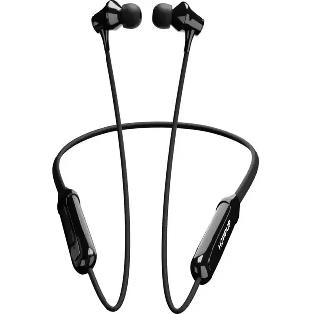 HOPPUP ALPHA 50H Playtime Neckband, Black with Gaming Mode, ENC & Made In India Bluetooth