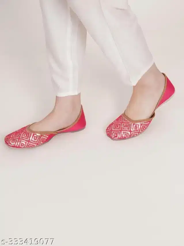 Juttis for Women (Pink, 3)