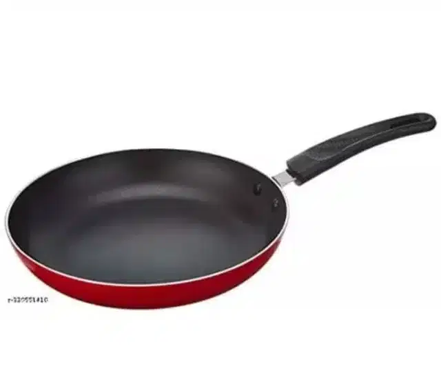 Non Stick Aluminium Fry Pan, Red, 1.2 L