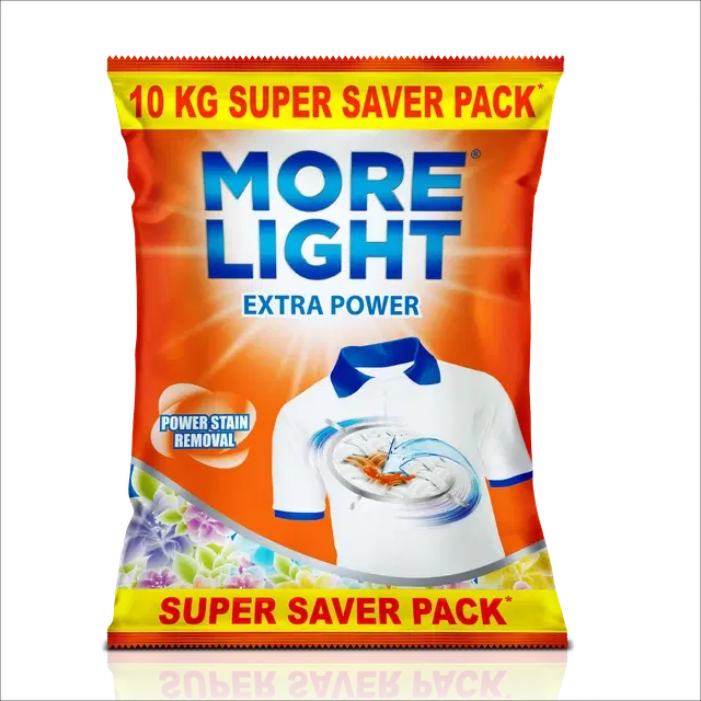 More Light Extra Power Detergent Powder 10 Kg (Pouch)