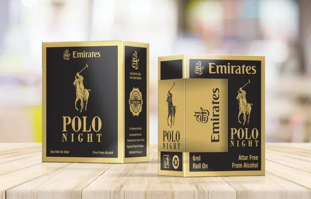 Emirates Polo Night Alcohol Free Roll On Ittar for Men & Women, 6 ml
