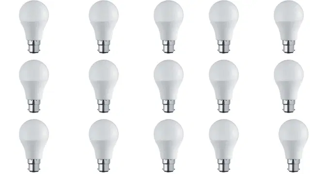 Plastic LED Bulb, White, 5 W, Pack of 15