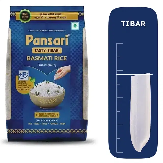 Pansari Tasty Basmati Rice (Tibar) 10 kg