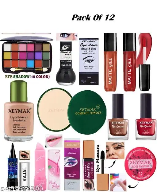 Face Makeup Combo, Multicolor, Set of 1